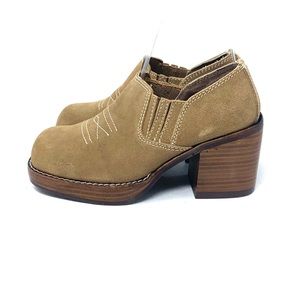 Classified Chunky Heel Slip Ons